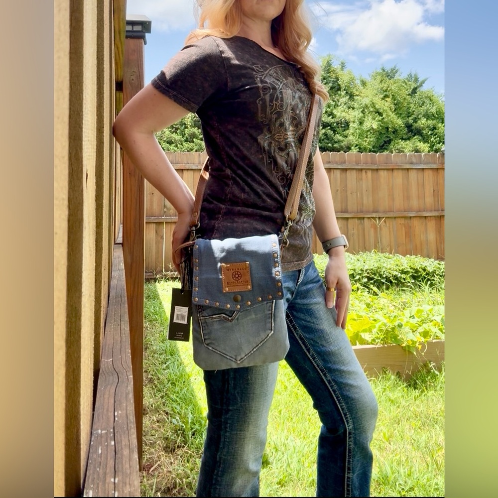 Myra Bag- Dahlia Denim Crossbody